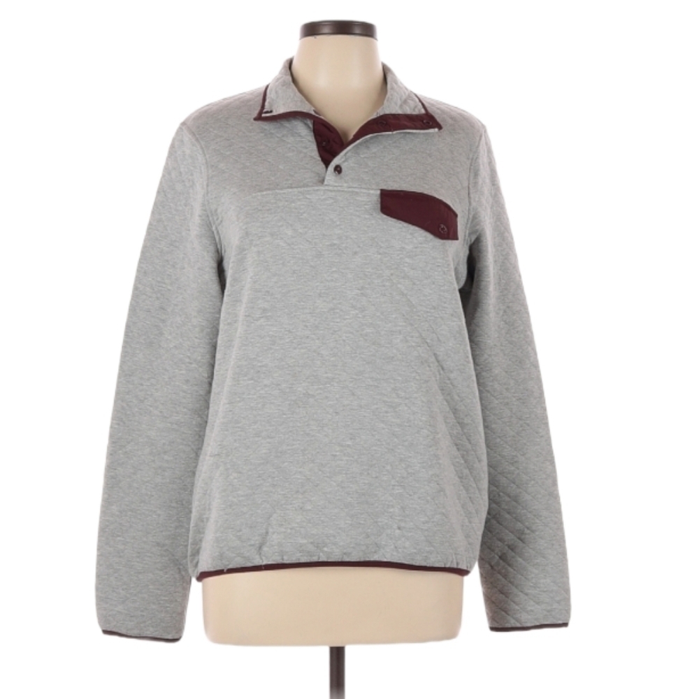 Thread & Supply Quilted Fleece Sweatshirt‎ Size Large